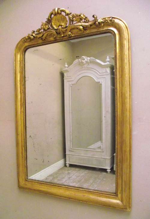 wonderful french antique rococo style mirror